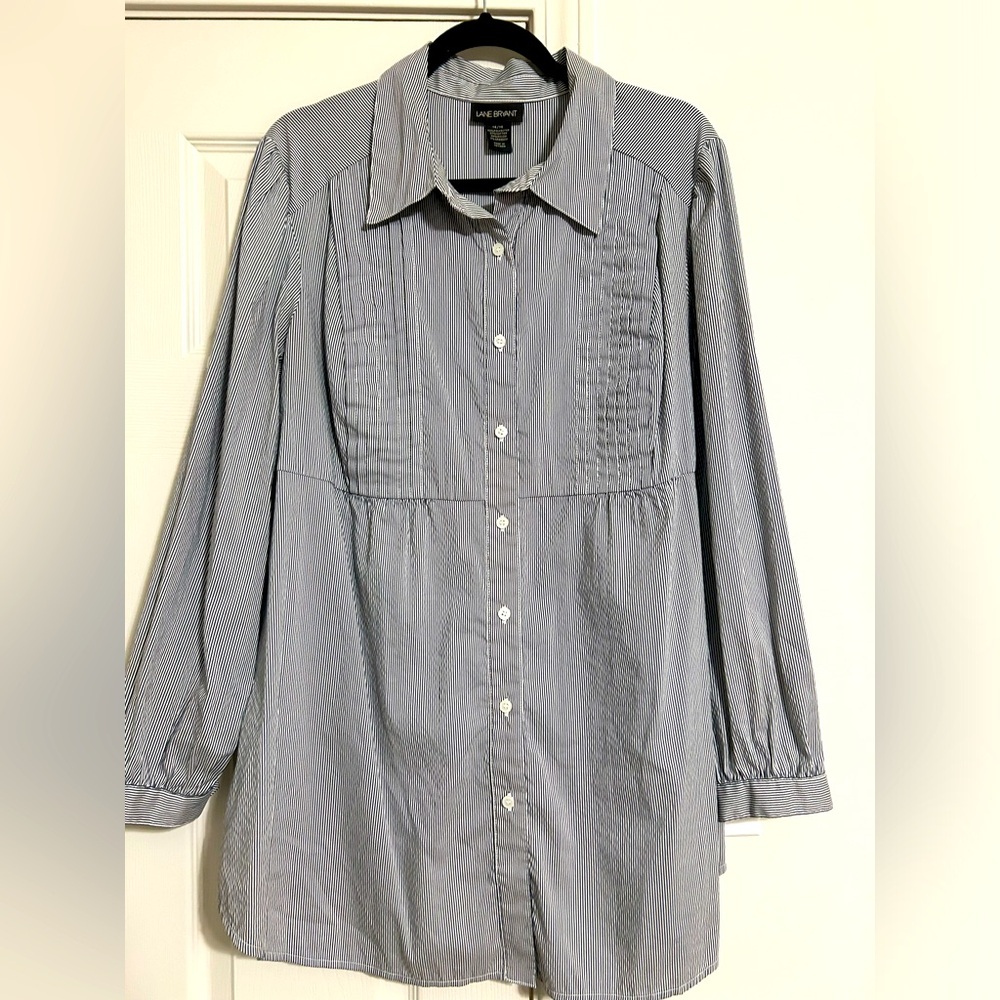 Lane Bryant 14/16 Striped Blouse